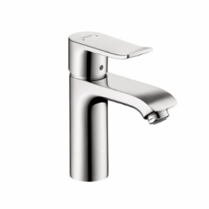 Hansgrohe 31080001 Bathroom Faucet, Metris 110, 1.5 gpm Flow Rate, 4 in H Spout, 1 Handle, Pop-Up Drain, 1 Faucet Hole, Polished Chrome, Traditional