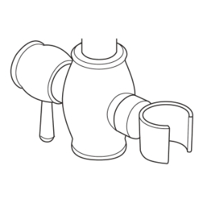 DELTA® RP64152SS Transitional Slide Mechanism, Stainless