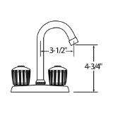 Elkay® BCRA150C Bar Sink and Faucet Kit, Celebrity®, Brushed Satin, Squared Shape, 12 in L x 10 in W x 6 in D Bowl, 2 Faucet Holes, 15 in L x 15 in W x 6-1/8 in D, Top Mount, Stainless Steel