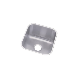 Elkay® DCFU1618 Dayton® Kitchen Sink, Soft Satin, Rectangle Shape, 14 in L x 15-3/4 in W x 8 in D Bowl, 16-1/2 in L x 18-1/4 in W x 8 in H, Under Mount, 18 ga 304 Stainless Steel