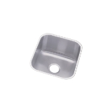 Elkay® DCFU1618 Dayton® Kitchen Sink, Soft Satin, Rectangle Shape, 14 in L x 15-3/4 in W x 8 in D Bowl, 16-1/2 in L x 18-1/4 in W x 8 in H, Under Mount, 18 ga 304 Stainless Steel