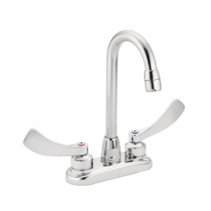 Moen® 8278SM Bar/Pantry Faucet, M-DURA™, Chrome, 2 Handle, 4 in Center, 2.2 gpm