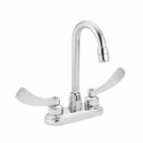 Moen® 8278SM Bar/Pantry Faucet, M-DURA™, Chrome, 2 Handle, 4 in Center, 2.2 gpm