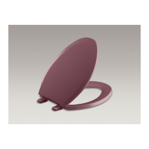Kohler® 4652-53 Lustra™ Toilet Seat, Elongated Bowl, Closed Front, Polypropylene, Raspberry Puree, Quick Release Hinge