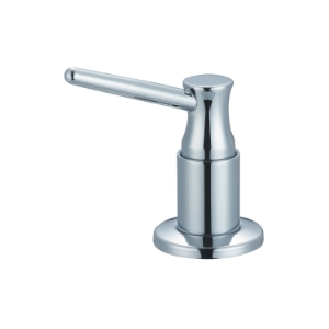 OLYMPIA ACS-903500 Soap/Lotion Dispenser, 12 oz Plastic Bottle Capacity, Deck Mount, Solid Brass