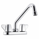 Moen® 40812 Cornerstone™ Laundry Faucet, 1.5 gpm Flow Rate, Chrome, 2 Handles