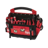 Milwaukee® PACKOUT™ 48-22-8315 General Purpose Open Tool Tote, 1680D Ballistic Nylon, Black/Red