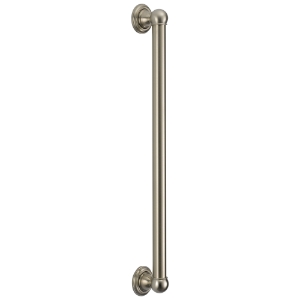 DELTA® 40024-SS Grab Bar, 24 in L x 1-1/4 in Dia, Stainless Steel, Brass