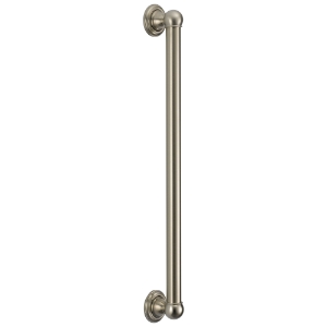 DELTA® 40024-SS Grab Bar, 24 in L x 1-1/4 in Dia, Stainless, Brass