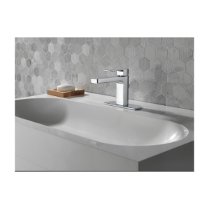 Peerless® P1519LF-0.5 Xander™ Bathroom Faucet, Commercial/Residential, 0.5 gpm Flow Rate, 5-1/4 in H Spout, 1 Handle, Pop-Up Drain, 1/3 Faucet Holes, Brilliance® Polished Chrome, Function: Traditional
