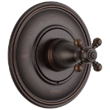Brizo® T66T038-RB Traditional Valve Trim, 12 gpm Shower, Venetian Bronze