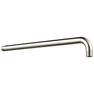 DELTA® RP46870PN Shower Arm, 16 in L, Solid Brass Arm, 1/2 in Male IPS, Wall Mount, Brilliance® Polished Nickel