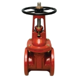 WATTS® 0702320 408 Straight Gate Valve, 4 in Nominal, Flanged End Style, Cast Iron Body, Cross Handle Actuator