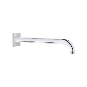 GROHE 27489000 Rainshower™ Shower Arm with Square Flange, 10-13/16 in L, 1/2 in NPT, Polished Chrome