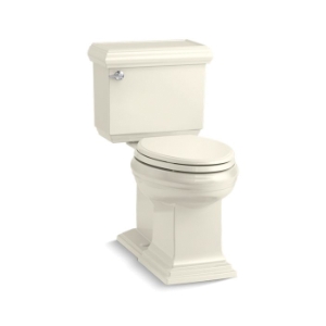 Memoirs® Classic Comfort Height® 2-Piece Toilet, Elongated Front Bowl, 16-1/2 in H Rim, 1.28 gpf, Biscuit