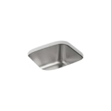 Sterling® 11448-NA Kitchen Sink with SilentShield® Technology, Springdale®, Luster, Rectangle Shape, 14-1/4 in L x 15-3/4 in W, 16-1/4 in L x 17-3/4 in W x 8 in H, Under Mount, 18 ga Stainless Steel