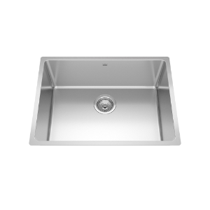 Kindred BSU1825-9N Brookmore Undermount Sink, 18 Gauge, Stainless Steel, Single Bowl, 24.7" L x 18.2" W