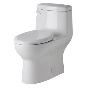 Gerber® G0021019 1-Piece Toilet With Soft-Close™ Toilet Seat, Avalanche® ErgoHeight™, Elongated Bowl, 16-1/2 in H Rim