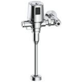 DELTA® 81T231BTA Exposed Flush Valve, Battery, 8 gpm Flush Rate, 3/4 in Inlet, 25 psi Pressure, Polished Chrome