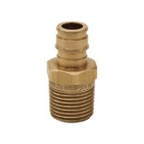 1-Piece Straight Adapter, 1/2 in, MNPT x F1960 PEX Grip™, Brass, Domestic