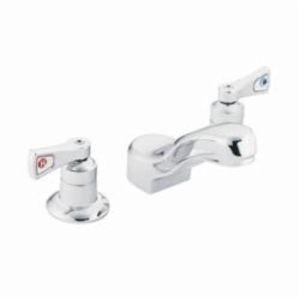 Moen® 8220 Centerset Lavatory Faucet, M-DURA™, 2.2 gpm Flow Rate, 2-7/8 in H Spout, 8 in Center, Polished Chrome, 2 Handles