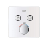 GROHE 29164LS0 Thermostatic Trim, 7.7 gpm Valve, StarLight® Moon White