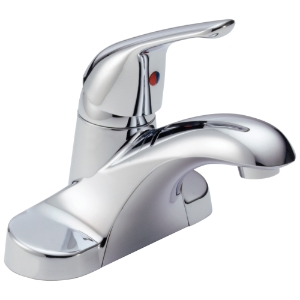 DELTA® B501LF Foundations® Single Handle Centerset Bathroom Faucet, Chrome