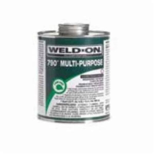 Weld-On® 790™ 10259 Low VOC Medium Body Multi-Purpose Solvent Cement with Applicator Cap, 1/2 Pint Container, Light Amber