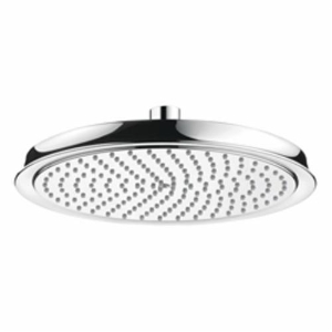 Hansgrohe 28427001 1-Jet Shower Head, Raindance C 240 AIR, 2.5 gpm, 1 Spray, Wall Mount, 10-5/8 in Dia Head, Polished Chrome