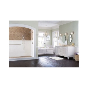 Moen® T653 Wynford™ Roman Tub Faucet Trim, 10 in Center, Chrome, 2 Handles, Traditional