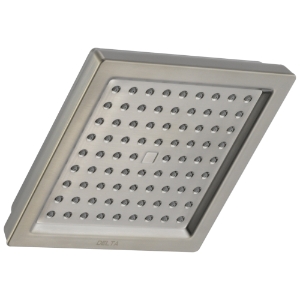 DELTA® RP62283SS Raincan Shower Head, Dryden™, 2.5 gpm Flow Rate, 1 Spray, Wall Mount, 3-1/8 x 6-9/16 in Head, Stainless