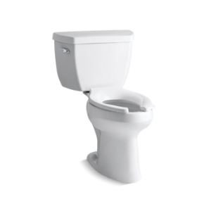 Kohler® 3519-0 2-Piece Toilet, Highline® Classic Comfort Height®, Elongated Bowl, 17-1/8 in H Rim, 12 in Rough-In, 1 gpf, White