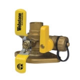 Webstone The Isolator® 51415 5141 Standard Uni-Flange Ball Valve, 1-1/4 in Nominal, C x Rotating Flanged End Style, Forged Brass Body, Full Port, PTFE Softgoods