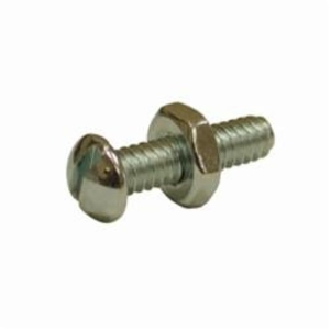 PASCO 1641 Stove Bolt With Hex Nut, 1/4 in Thread, Round Head