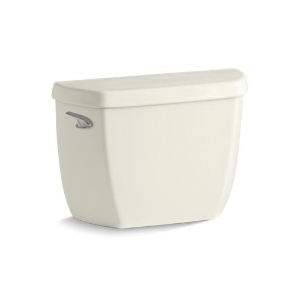Kohler® 4436-96 Wellworth® Toilet Tank, 1.28 gpf, 2-1/8 in Left Hand Lever Flush, Biscuit