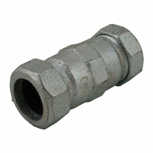 Wal-Rich 2561006 Long Compression Coupling, 1 in Nominal, Compression End Style, Malleable Iron