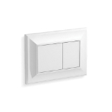 Memoirs® Flush Actuator Plate, For Use With K-18829-NA 2 x 4 in In-Wall Tank and Carrier System, White