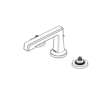 Brizo® 65397LF-PNLHP-ECO Widespread Lavatory Faucet, Levoir™, 1.2 gpm Flow Rate, 3-1/8 in H Spout, 6 to 16 in Center, Polished Nickel, 2 Handles, Metal Pop-Up Drain