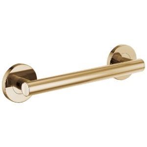 Brizo® 69275-PG Euro Decorative Round Grab Bar, 2.88 in L, Polished Gold