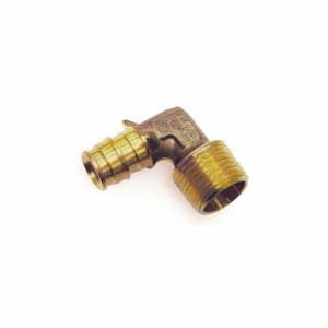 Uponor LF4730500 90 deg Elbow, 1/2 in, ProPEX® x Male C, Brass