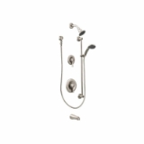 Moen® T8343EP15CBN Posi-temp® Tub/Shower Faucet Trim, 3-5/16 in Dia Shower Head, 1.75 gpm Flow Rate, Brushed Nickel