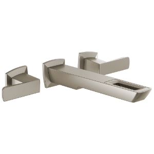 Brizo® T65886LF-NK-ECO Vettis™ Lavatory Faucet, 1.2 gpm Flow Rate, 7-7/8 in Center, Luxe Nickel, 2 Handles, Traditional