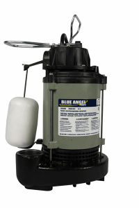 BLUE ANGEL® F50CISDS 1/2 HP Submersible Sump Pump Dual Suction All Cast Iron with Inegrated Vertical Float