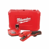 Milwaukee® 2471-21 Cordless Copper Tubing Cutter Kit, 1/2 to 1-1/8 in OD Cutting, 12 VDC, Lithium-Ion Battery