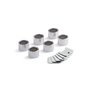 Kohler® 18035-CP Aerator, 55/64 in Thread, Female Thread, 1 gpm, Metal, Polished Chrome