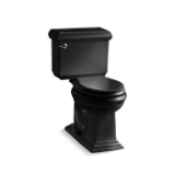 Memoirs® Classic Comfort Height® 2-Piece Toilet, Elongated Front Bowl, 16-1/2 in H Rim, 1.6 gpf, Black