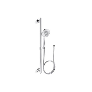 Kohler® 22177-G-CP Forte® Multi-Function Hand Shower Kit with Katalyst® Air-Induction Technology, 5-1/16 in Dia Round Shower Head, 1.75 gpm Flow Rate, 60 in L Hose, Polished Chrome