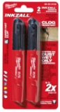 Milwaukee® 48-22-3102 Permanent Industrial Marker, Medium Tip, Acrylic, Black