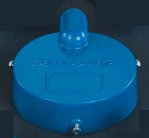 Campbell™ C5-6U Ventilated Conduit Well Cap, 5-5/8 to 6-1/4 in Well, 1-3/8 in Conduit, 6 to 6-5/8 in OD Casing, Cast Iron