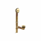 Kohler® 11677-PB Adjustable Bath Drain, 9 in W, 20 ga Brass, Vibrant® Polished Brass